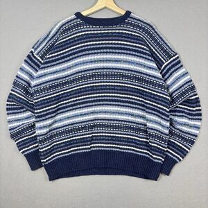 Vintage Jantzen Sweater Mens XL Nordic Print Geometric Knit Pullover Grandpa USA